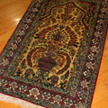 Hereke Prayer Hand Knotted Gold & Silk Rug