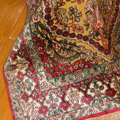 Hereke Prayer Hand Knotted Gold & Silk Rug