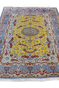 Kum Medallion Hand Knotted Silk Rug