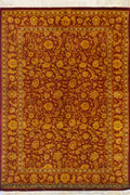 Kum Signed Oriental Hand Knotted Silk Rug