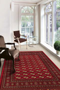 Afghan Traditional Geometric Rugs 1876 Red
