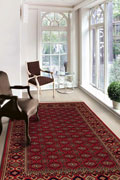 Afghan Traditional Geometric Rugs 344 Red