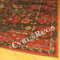Chicago Traditional Floral Rug 346A Brown D. Blue