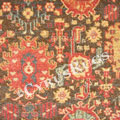 Chicago Traditional Floral Rug 346A Brown D. Blue