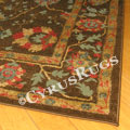 Chicago Traditional Floral Rug 413A Brown L. Beige