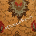 Chicago Traditional Floral Rug 413A Yellow L. Beige