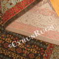Chicago Traditional Medallion Rug 420A Brown Blue