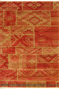 Dallas Traditional Geometric Rug 7548B Tile Red Tile Red