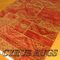 Dallas Traditional Geometric Rug 7548B Tile Red Tile Red