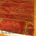 Dallas Traditional Geometric Rug 7548B Tile Red Tile Red