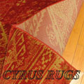 Dallas Traditional Geometric Rug 7548B Tile Red Tile Red