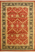 Dallas Traditional Trellis Rug 7707G Red Black