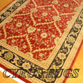 Dallas Traditional Trellis Rug 7707G Red Black