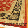 Dallas Traditional Trellis Rug 7707G Red Black