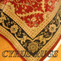 Dallas Traditional Trellis Rug 7707G Red Black