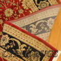 Dallas Traditional Trellis Rug 7707G Red Black