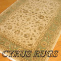 Dallas Traditional Floral Rug 7709H Cream Green