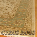 Dallas Traditional Floral Rug 7709H Cream Green