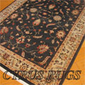 Dallas Traditional Floral Rug 7982D D. Grey Cream