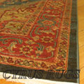 Dallas Traditional Medallion Rug 8788A D. Blue Red