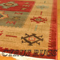 Dallas Traditional Geometric Rug 8790A Red Yellow