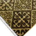 Dallas Traditional Geometric Rug 9223B Yellow Brown