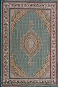 Hereke Traditional Medallion Rug Mahi Green