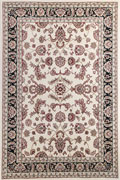 Gianni Traditional Border Rugs 500 Cream Black