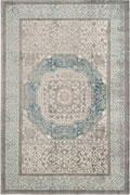 Loren Traditional Medallion Rugs E365A-L.Grey-Cream