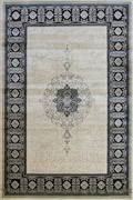 Royal Traditional Medallion Rug 7224B White Cream Black