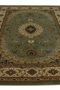 San Diego Traditional Medallion Rugs 2222A Blue Blue