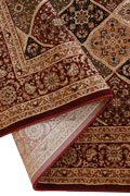 San Diego Traditional Square Pattern Rugs 2511A Red Red