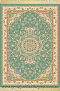 Sydney Classic Floral Medallion Rugs 7016A Blue Cream