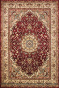 Sydney Traditional Floral Rug 7017A Bordeaux Cream