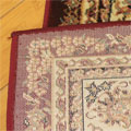 Sydney Traditional Floral Rug 7017A Bordeaux Cream