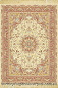 Sydney Traditional Medallion Rugs 7017A Cream Rose