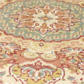 Sydney Traditional Medallion Rugs 7017A Cream Rose