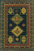 Classic Treasure Traditional Geometric Rug UBL2A Navy