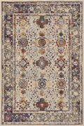 Las Vegas Traditional Border Rugs 13102 Cotton Silver