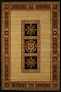 Venetian Traditional Square Pattern Rug 8827H Cream
