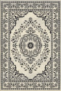 Vintage Traditional Floral Rug 0HB93 Cotton Charcoal