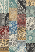 Vintage Patchwork Floral Rug HB127 Multi Multi