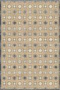 Vintage Geometric Modern Rugs HB282 Cotton Grey EV