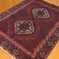 Afshar Hand Knotted Medallion Wool Rug