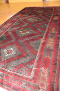 Baluch Hand Knotted Geometric Wool Rug