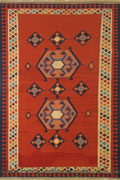 Persian Hand Woven Wool Kilim (Size 243 x 160cm)