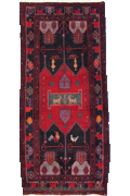 Nahavand Hand Knotted Wool Rug (Size 267 x 148cm)
