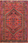 Zanjan Hand Knotted Wool Rug (Size 207 x 136cm)