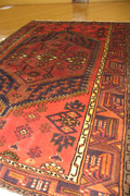 Hamedan Hand Knotted Medallion Wool Rug