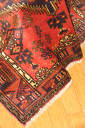 Hamedan Hand Knotted Medallion Wool Rug